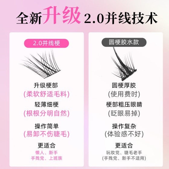 丝丝小姐新中式原创狐自然青丘狐上镜涂山狐浓密斜飞分段睫毛国风