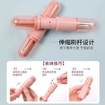 四五合一化妆刷眼影刷腮红刷伸缩刷双头带盖化妆刷子美妆工具定妆