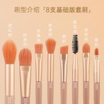 xixi 化妆刷套装毛质细腻四色可选上妆服贴细腻方便携带学生平价