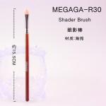 正品MEGAGA专业化妆刷长柄木杆眼影刷高品质海绵头眼影棒美妆工具