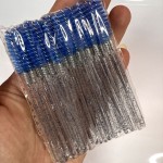 眉刷眉毛刷扫螺旋刷弯头刷子梳一次性极细睫毛刷卧蚕刀锋眉粉刷