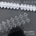 日式美甲实心打版甲片高透网红瓜子形状打版假指甲打板色卡小方圆