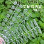 日式美甲实心打版甲片高透网红瓜子形状打版假指甲打板色卡小方圆