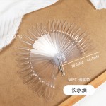 跨境专供美甲甲片色卡 扇形太阳花圆盘竹节色卡批发 美甲练习色卡