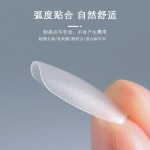美甲单号甲片补充装全磨砂超薄无痕免打磨全半两用穿戴短梯形50片