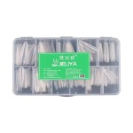 睫丽雅美甲店专用细狗甲片加长尖形梯型超薄延长全贴半贴指甲贴片