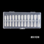 美甲甲片指甲贴美甲贴延长甲ins磨砂透明半贴美甲店专用甲片批发