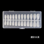 美甲甲片指甲贴美甲贴延长甲ins磨砂透明半贴美甲店专用甲片批发