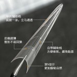 新款深V甲片超长梯形长水管浅半贴高AB点自然延长贴片美甲店专用