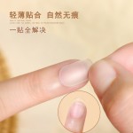 美甲单号甲片超薄无痕磨砂免刻磨假指甲贴短方形穿戴甲补充装50片