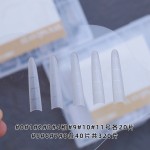 辅助线浅贴甲片免刻磨超薄超软长椭圆定位线法式月牙半贴美甲甲片