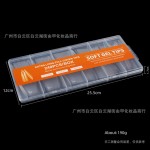 跨境XXXL超长尖形全贴甲片透明穿戴甲单号补号假指甲牛仔美甲贴片