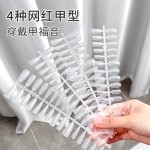 超薄无痕穿戴300pcs甲片磨砂短梯形指甲贴片延长塑形甲片批发