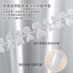 超薄无痕穿戴300pcs甲片磨砂短梯形指甲贴片延长塑形甲片批发