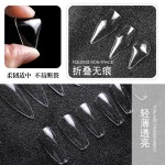 透明无痕单号甲片可选补充装 美甲超薄全贴半贴 两用假指甲免打磨