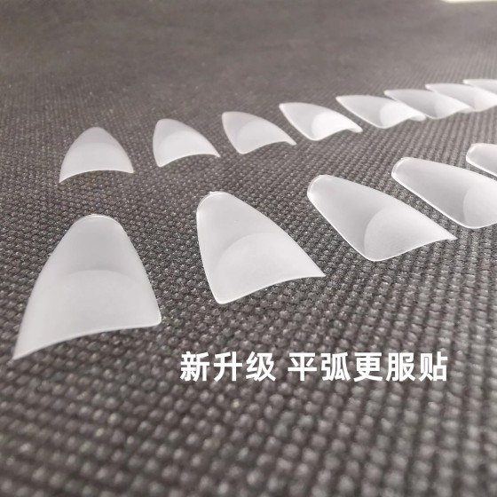 睫丽雅美甲磨砂免刻磨指甲贴片超薄无折痕半透明延长穿戴甲片批发