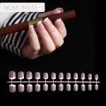 集合法式假指甲 脚法式穿戴甲 渐变美甲 肤色指甲 裸条甲片24nail