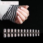 集合法式假指甲 脚法式穿戴甲 渐变美甲 肤色指甲 裸条甲片24nail