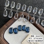 22款日式打版美甲平底实心展示板色卡椭圆形短方圆初学者练习甲片