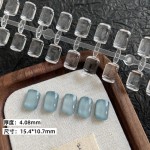 22款日式打版美甲平底实心展示板色卡椭圆形短方圆初学者练习甲片