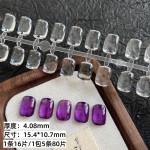 22款日式打版美甲平底实心展示板色卡椭圆形短方圆初学者练习甲片