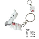 指甲刀便携折叠指甲剪单个钥匙扣翻盖指甲钳便携迷你指甲刀钥匙扣