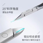 跨境不锈钢鹰嘴钳磨皮器指甲刀剪甲沟加厚指甲钳双弹簧死皮剪套装