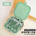 海菲诺加厚便携式指甲剪防飞溅指甲刀套装家用指甲钳美甲个护工具