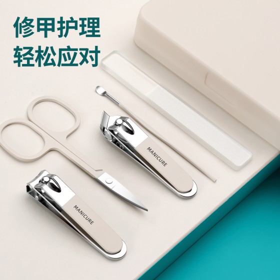 源头工厂指甲刀套装指甲剪尖嘴钳指甲钳美甲指甲锉挖耳勺工具套盒
