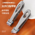 现货大开口指甲钳不锈钢指甲刀粉末压铸工艺指甲剪美甲钳修甲工具
