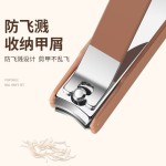 德国防飞溅指甲钳便携指甲刀套装高档斜口指甲剪挖耳勺美甲工具