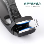不锈钢指甲剪大开口防飞溅指甲刀高质量粉末压铸锁扣弯头指甲钳