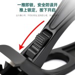 不锈钢指甲剪大开口防飞溅指甲刀高质量粉末压铸锁扣弯头指甲钳