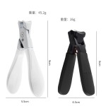 现货不锈钢大口防飞溅指甲剪平口单个大号指甲钳家用修甲工具指甲