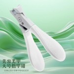 现货不锈钢大口防飞溅指甲剪平口单个大号指甲钳家用修甲工具指甲
