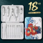 德系美甲修容指甲钳工具包修脚刀套裝指甲剪套装全套指甲刀批发