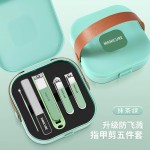 跨境便携防飞溅指甲刀套装指甲剪美甲工具全套指甲钳高质量批发