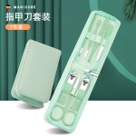 批发抹茶绿指甲剪35件套装指甲刀全套指甲钳修甲美甲工具套装