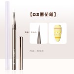 金属杆美甲笔刷套装光疗笔彩绘笔美甲画花笔大方圆拉线笔美甲工具