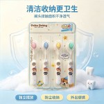 儿童波点小狗山型凸面宽头软毛牙刷高颜可爱宝宝牙刷小学生护齿