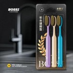 5支宽头牙刷万毛独立装雪绒丝超细软毛防滑手柄成人家庭装批发