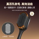 益哆美高密百孔鎏金专用大头宽头牙刷软毛黑白双支装情侣家用牙刷