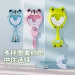 儿童U型宝宝牙刷u形婴幼儿2-12岁小孩软毛软胶口含清洁刷牙齿批发