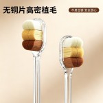 万毛牙刷高颜值六束弹力软毛罗马柱家用成人情侣牙刷星脉牙齿清洁