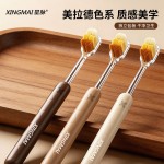 万毛牙刷高颜值六束弹力软毛罗马柱家用成人情侣牙刷星脉牙齿清洁