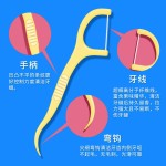厂家水果味牙线盒装50支薄荷味牙线棒现货批发超细牙签线定制贴牌