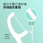 卡莎牙线一次性牙线棒盒装50支牙齿缝清洁高分子弹力细柔牙线定制