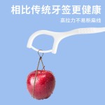 金护剔牙签涤纶扁线牙线棒批发口腔清洁护龈50支盒装牙线齿间设计