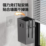 家用高颜值筷子筒壁挂墙式免打孔沥水收纳置物架厨房勺子筷笼批发