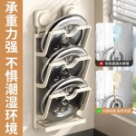 免钉贴锅盖架壁挂免打孔厨房置物架多功能家用收纳菜板放置砧板架